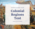 Colonial Regions Test (w/ Answer Key)