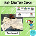 Main Idea Task Cards for Special Education