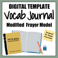 Digital Vocabulary Journal Template | Google Drive