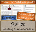 Galileo Close Reading Activity | 3rd Grade & 4th Grade