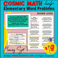 Word Problems BUNDLE • Fractions, Money, Ratios, & Percentages - Elementary Montessori Math Classroom Materials