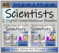 Scientists Close Reading Bundles Volumes 1 & 2 Digital & Print | 3rd & 4th Grade