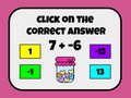 8 Integer Slide Games for the school year - Holiday themes