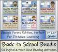 Back to School Comprehension Activity Bundle Digital & Print | 5th & 6th Grade