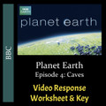 Planet Earth - Episode 04: Caves - Video Response Worksheet & Key (Editable)