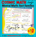 Multiplication Facts & Mystery Numbers SEMiPRO BUNDLE SET 2: 6s, 7s, 8s, 9s - Elementary Mental Math Pre-Algebra pages - Montessori-inspired Elementary Mental Math help (8 pages + key):