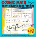 Multiplication Facts & Mystery Numbers SEMiPRO BUNDLE SET 2: 6s, 7s, 8s, 9s - Elementary Mental Math Pre-Algebra pages - Montessori-inspired Elementary Mental Math help (8 pages + key):
