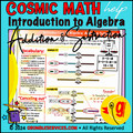 Introduction to Algebra Adding and Subtracting Balancing Equations Word Problems - VETERAN Montessori-inspired printable Math help (4 pages + key)