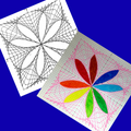 Parabolic Curves Math & Art Coordinate Plane Graphing 4 Quadrants String Art