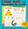 Fact Family Practice: Inverse Operations & Mental Math Related Facts - Multiplication and Division, Addition and Subtraction - Montessori-inspired printable Mental Math ROOKIE Bundle (10 pages + key)