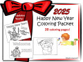 FREE Happy New Year Coloring Sheets
