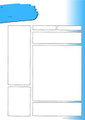 PLAN & PRESENT: Fill-in Colored Lesson Template - Light Blue