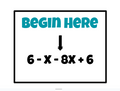 Combining Like Terms Race - Digital and Printable Game