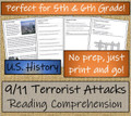 September Close Reading Comprehension Passages | 5th Grade & 6th Grade