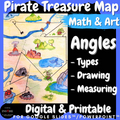 Angles Project | Pirate Treasure Map Types Drawing & Measuring Angles Protractor