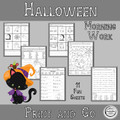 Halloween Worksheets Print and Go