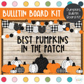 Black and White Pumpkins - Fall - Halloween - September & October Bulletin Board Kit Black and White Pumpkins - Fall - Halloween - September & October Bulletin Board Kit