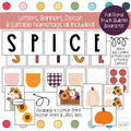 Fall Floral Truck - Pumpkin - August and September Bulletin Board Kit