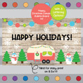 Happy Camper - Christmas Camper - Winter - December Bulletin Board Kit
