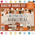 Pumpkin Spice - Fall - September and October Bulletin Board Kit by Creatively Taught