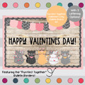 Purrfect Together - Valentines - February Bulletin Board Kit