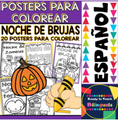 Coloring Posters in Spanish - Halloween (20 posters) 