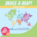 World Map Cut and Paste the Continents to Make a Map | Geography Activity