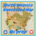 North America Annotated Map