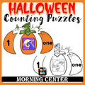 Build a Pumpkin Number Counting Puzzles | Halloween Morning Work Center