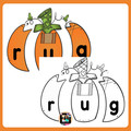 Build a Pumpkin CVC Word Puzzles | Halloween CVC word building Center