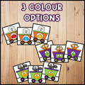 Halloween 2D Shapes and Colors Train | 2D Shapes and Colours Cards