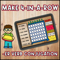 French ER Verbs | 4 in a Row Digital Game