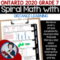 Grade 7 Spiral Math (Ontario Math Curriculum 2020)