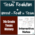 The Texas Revolution | Unrest & Revolt in Texas | Interactive Notes