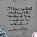 "Texas Zavala Flag" Crew Neck Shirt (Front and Back)