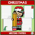 Christmas Writing Papers - NO Prompts, Just Papers