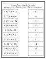 Solve Two-Step Equations (Print & Digital)