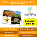 5th and 6th Grade Informational Text Reading Passage and Activities BUNDLE