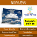 Cumulus Clouds Informational Text Reading Passage and Activities