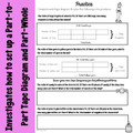 Ratios: Tape Diagrams Investigation and Practice - PDF & Digital