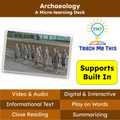 Archaeology Informational Text Reading Passage and Activities