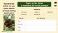 Animal Eating Behaviors Informational Text Reading Passage and Activities