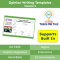 Opinion Writing Prompts and Graphic Organizers Volume 2