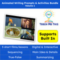 Writing Prompt and Activities: Animated Short Films Bundle Volume 1 