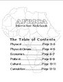 Geography: Africa Interactive Notebook