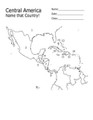 Middle School Geography: Central America Map Quiz