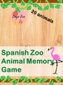 Spanish Zoo Animal Memory Game