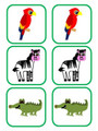 Spanish Zoo Animal Memory Game