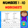  Numbers 1 - 10 Worksheets Kindergarten