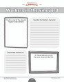 Bible Parable: Workers in the Vineyard workbook